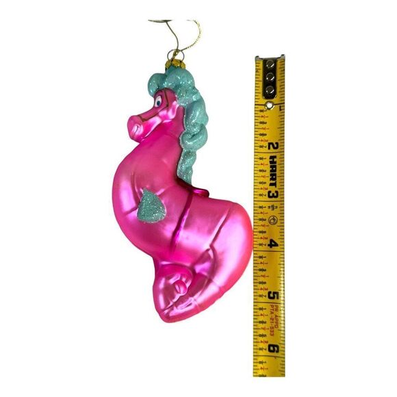 VTG Disney Little Mermaid Ariel & Friends Blown Glass Ornament Set of 6 In Box - Picture 6 of 15